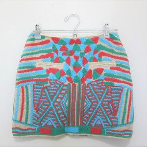 GRYPHON embroidered mini skirt NWT